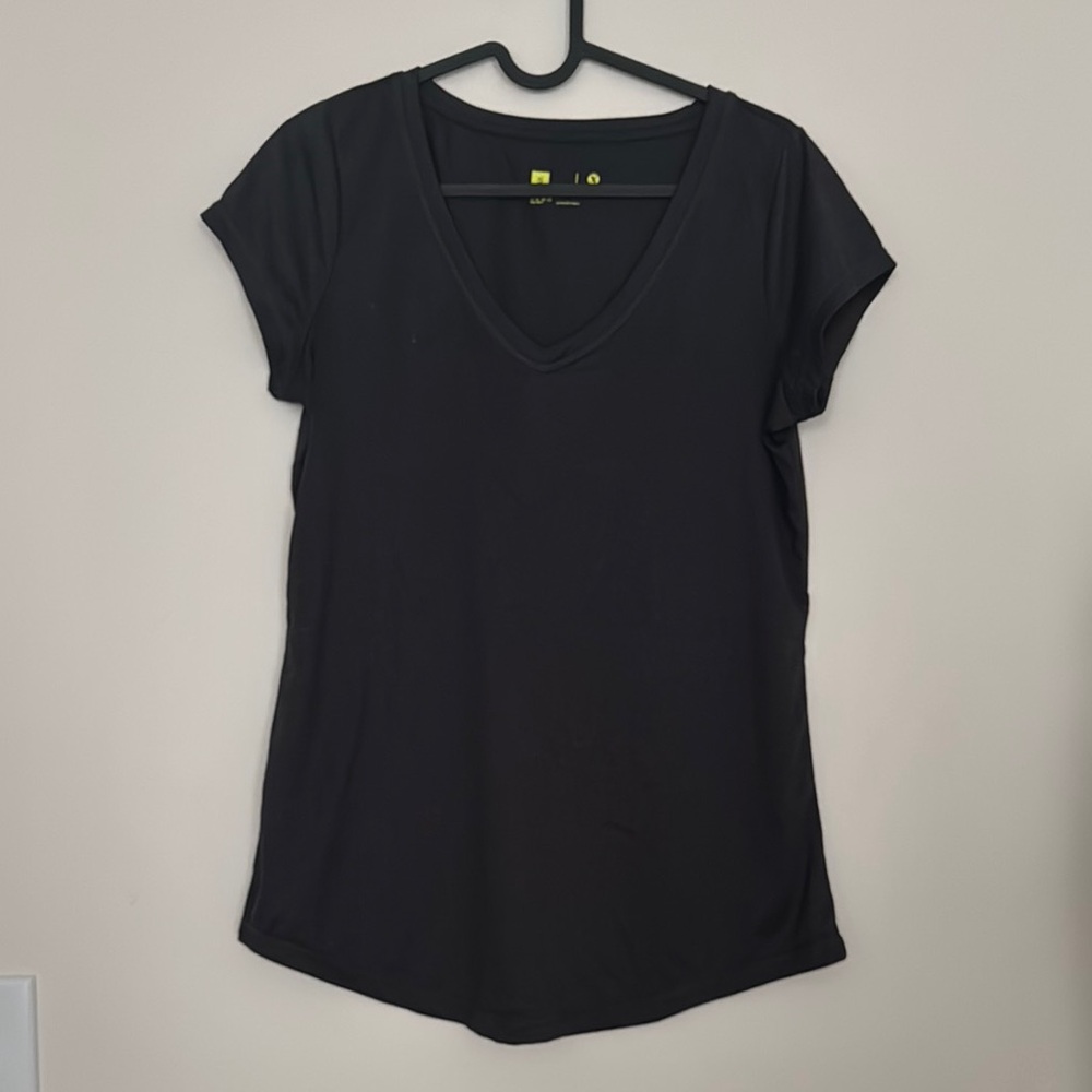 Gray Short Sleeve Workout Tee